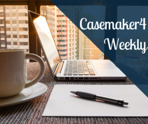 Casemaker4 Weekly: laptop, coffee, pen